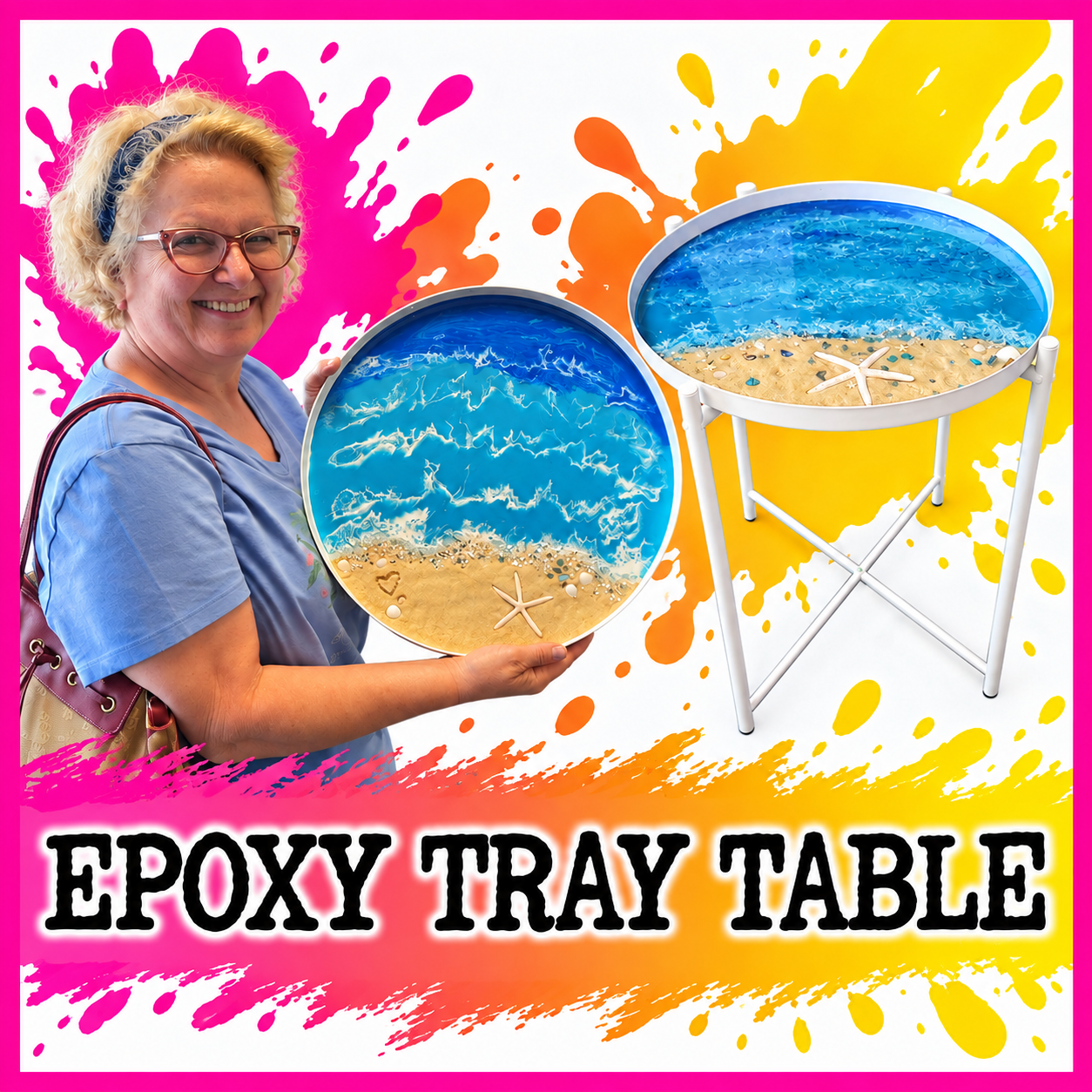 Epoxy Tray Table