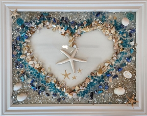 Heart seascape epoxy project